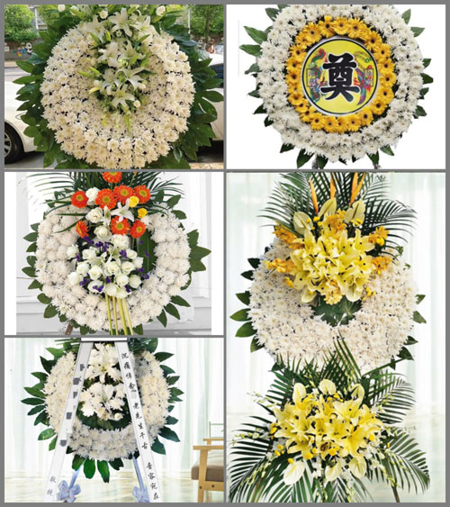 福建三明大田县梅山乡德州村花圈速递